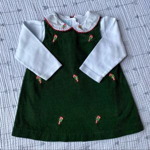 Christmas Dress Jumper and Shirt 12 mo